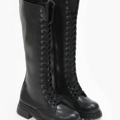 Προϋπολογισμός 👍 The Fashion Project Μπότες Chunky με κορδόνια - Μαύρο ✔️ -Sneakers Κατάστημα mpotes me kordonia 109308 llzx