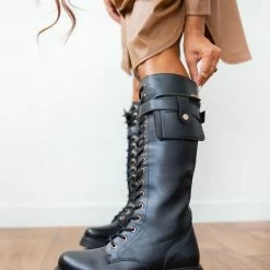 Φτηνός ⌛ The Fashion Project Μπότες με κορδόνια και πορτοφολάκι - Μαύρο 😀 -Sneakers Κατάστημα mpotes me kordonia kai portofolaki 95806 9dfu