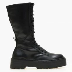 Προώθηση ❤️ The Fashion Project Μπότες με κορδόνια και ψηλή σόλα - Μαύρο 👏 -Sneakers Κατάστημα mpotes me kordonia kai psili sola 107265 ttys