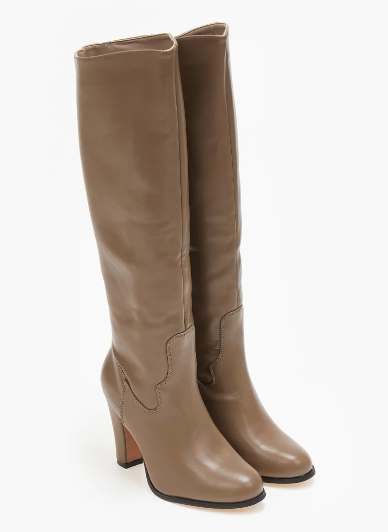 Νέος 💯 The Fashion Project Μπότες με λοξό τελείωμα - Τάουπε ✨ 6 Νέος 💯 The Fashion Project Μπότες με λοξό τελείωμα - Τάουπε ✨ - Image 4