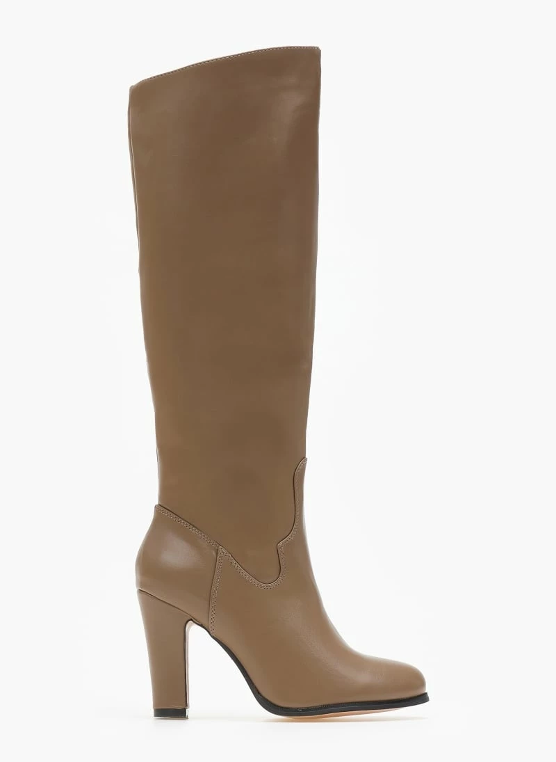 Νέος 💯 The Fashion Project Μπότες με λοξό τελείωμα - Τάουπε ✨ 4 Νέος 💯 The Fashion Project Μπότες με λοξό τελείωμα - Τάουπε ✨ - Image 2