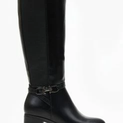 Ολοκαίνουργιο ❤️ The Fashion Project Μπότες με μεταλλική λεπτομέρεια - Μαύρο 🌟