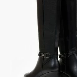 Ολοκαίνουργιο ❤️ The Fashion Project Μπότες με μεταλλική λεπτομέρεια - Μαύρο 🌟 -Sneakers Κατάστημα mpotes me metalliki leptomereia 108707 yoft