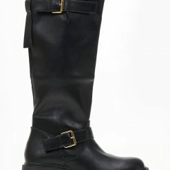 Πολύ καλή προσφορά ⭐ The Fashion Project Μπότες με ζωνάκια - Μαύρο 👍