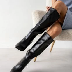 Πολύ καλή προσφορά 🎉 The Fashion Project Μπότες μυτερές με λεπτό τακούνι - Μαύρο 😉