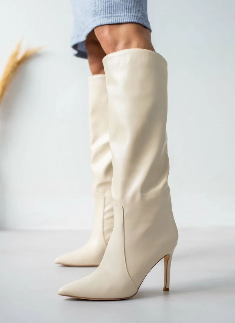 Η καλύτερη συμφωνία 👏 The Fashion Project Μπότες μυτερές με λεπτό τακούνι - Μπεζ 🥰 3 Η καλύτερη συμφωνία 👏 The Fashion Project Μπότες μυτερές με λεπτό τακούνι - Μπεζ 🥰