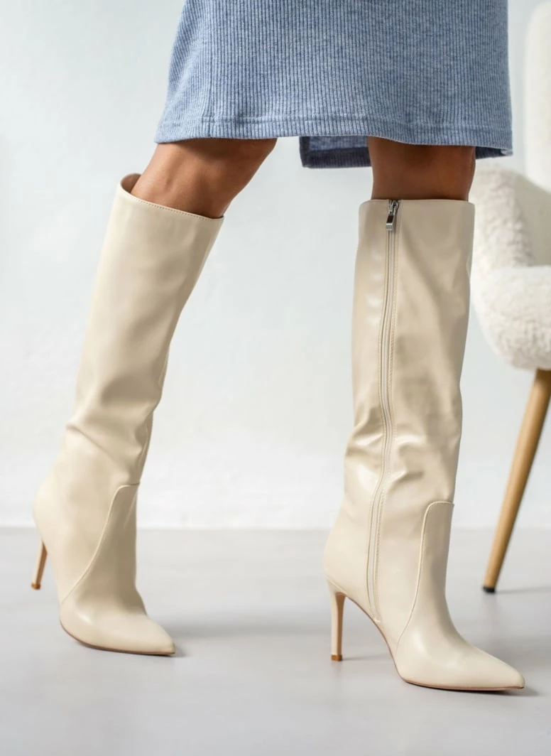 Η καλύτερη συμφωνία 👏 The Fashion Project Μπότες μυτερές με λεπτό τακούνι - Μπεζ 🥰 9 Η καλύτερη συμφωνία 👏 The Fashion Project Μπότες μυτερές με λεπτό τακούνι - Μπεζ 🥰 - Image 7