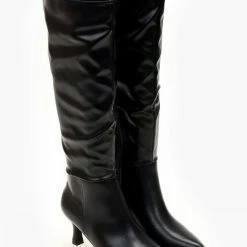 Κουπόνι ❤️ The Fashion Project Μπότες μυτερές με χαμηλό τακούνι - Μαύρο 🤩 -Sneakers Κατάστημα mpotes muteres me xamilo takouni 105442 gr7l