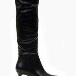 Κουπόνι ❤️ The Fashion Project Μπότες μυτερές με χαμηλό τακούνι - Μαύρο 🤩 -Sneakers Κατάστημα mpotes muteres me xamilo takouni 105442 rvlo