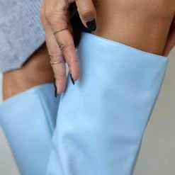 Φτηνός 🎁 The Fashion Project Μπότες μυτερές με χαμηλό τακούνι - Γαλάζιο ✨ -Sneakers Κατάστημα mpotes muteres me xamilo takouni 105443 7dwm