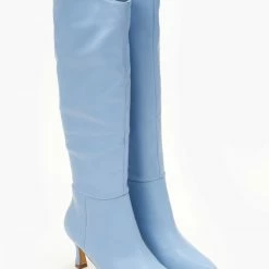 Φτηνός 🎁 The Fashion Project Μπότες μυτερές με χαμηλό τακούνι - Γαλάζιο ✨ -Sneakers Κατάστημα mpotes muteres me xamilo takouni 105443 crst