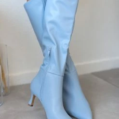 Φτηνός 🎁 The Fashion Project Μπότες μυτερές με χαμηλό τακούνι - Γαλάζιο ✨ -Sneakers Κατάστημα mpotes muteres me xamilo takouni 105443 hnrn