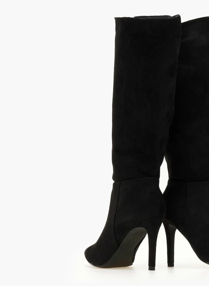 Νέος ⭐ The Fashion Project Μπότες μυτερές Suede με λεπτό τακούνι - Μαύρο 🛒 8 Νέος ⭐ The Fashion Project Μπότες μυτερές Suede με λεπτό τακούνι - Μαύρο 🛒 - Image 6