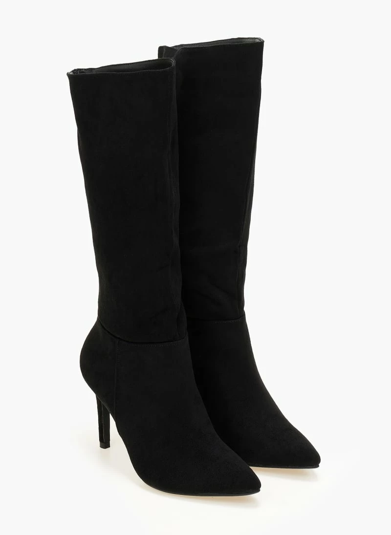 Νέος ⭐ The Fashion Project Μπότες μυτερές Suede με λεπτό τακούνι - Μαύρο 🛒 5 Νέος ⭐ The Fashion Project Μπότες μυτερές Suede με λεπτό τακούνι - Μαύρο 🛒 - Image 3