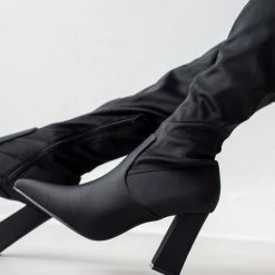 Εξοδος ⌛ The Fashion Project Μπότες πάνω από το γόνατο με ελαστική γάμπα - Μαύρο 💯 17 Εξοδος ⌛ The Fashion Project Μπότες πάνω από το γόνατο με ελαστική γάμπα - Μαύρο 💯 -Sneakers Κατάστημα mpotes over the knee me elastiki gampa 107082 tzbz