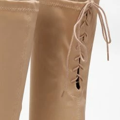 Καλύτερες κριτικές για ❤️ The Fashion Project Μπότες πάνω από το γόνατο με ελαστική γάμπα - Μπεζ 🛒 -Sneakers Κατάστημα mpotes over the knee me elastiki gampa 107083 s29z