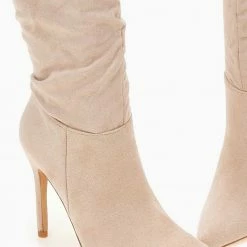 Κουπόνι 👏 The Fashion Project Μπότες πάνω από το γόνατο με σούρες - Μπεζ ⭐ 14 Κουπόνι 👏 The Fashion Project Μπότες πάνω από το γόνατο με σούρες - Μπεζ ⭐ -Sneakers Κατάστημα mpotes over the knee me soures 107273 4fd5