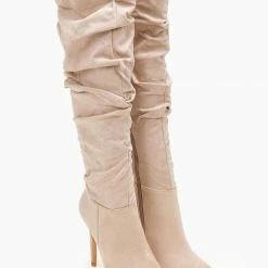 Κουπόνι 👏 The Fashion Project Μπότες πάνω από το γόνατο με σούρες - Μπεζ ⭐ 11 Κουπόνι 👏 The Fashion Project Μπότες πάνω από το γόνατο με σούρες - Μπεζ ⭐ -Sneakers Κατάστημα mpotes over the knee me soures 107273 d3v6