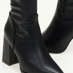 Flash Sale 😀 The Fashion Project Μπότες πάνω από το γόνατο μυτερές - Μαύρο 💯 -Sneakers Κατάστημα mpotes over the knee me takouni 106372 vkza