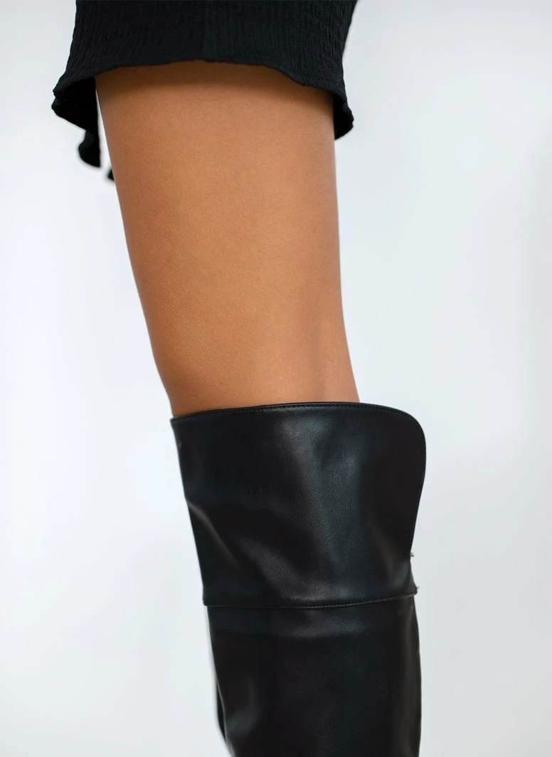 ΧΟΝΔΡΙΚΟ ΕΜΠΟΡΙΟ 🔥 The Fashion Project Μπότες πάνω από το γόνατο - Μαύρο 😉 6 ΧΟΝΔΡΙΚΟ ΕΜΠΟΡΙΟ 🔥 The Fashion Project Μπότες πάνω από το γόνατο - Μαύρο 😉 - Image 4