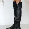 ΧΟΝΔΡΙΚΟ ΕΜΠΟΡΙΟ 🔥 The Fashion Project Μπότες πάνω από το γόνατο - Μαύρο 😉 -Sneakers Κατάστημα mpotes panw apo to gonato 106377 puwd