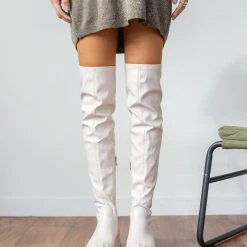 Νέος 😍 The Fashion Project Μπότες πάνω από το γόνατο με ελαστική γάμπα - Μπεζ 😉 17 Νέος 😍 The Fashion Project Μπότες πάνω από το γόνατο με ελαστική γάμπα - Μπεζ 😉 -Sneakers Κατάστημα mpotes panw apo to gonato me elastiki gampa 98890 09pe