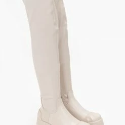 Νέος 😍 The Fashion Project Μπότες πάνω από το γόνατο με ελαστική γάμπα - Μπεζ 😉 14 Νέος 😍 The Fashion Project Μπότες πάνω από το γόνατο με ελαστική γάμπα - Μπεζ 😉 -Sneakers Κατάστημα mpotes panw apo to gonato me elastiki gampa 98890 61cr