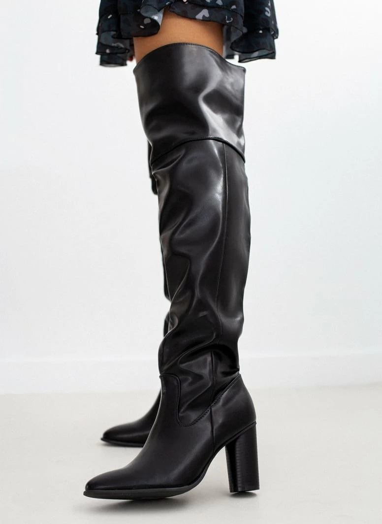 Καλύτερες κριτικές για 🔥 The Fashion Project Μπότες πάνω από το γόνατο με ξύλινο τακούνι - Μαύρο 🌟 3 Καλύτερες κριτικές για 🔥 The Fashion Project Μπότες πάνω από το γόνατο με ξύλινο τακούνι - Μαύρο 🌟