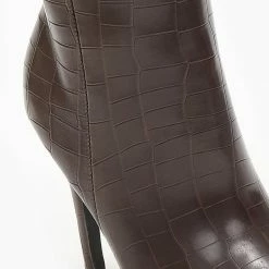 Συμφωνίες 🥰 The Fashion Project Μπότες με Pattern - Καφέ 💯 -Sneakers Κατάστημα mpotes panw apo to gonato me pattern 109060 m5dm