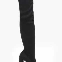 Κουπόνι ❤️ The Fashion Project Μπότες πάνω από το γόνατο μυτερές - Μαύρο ❤️ -Sneakers Κατάστημα mpotes panw apo to gonato muteres 108789 r2j5