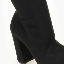 Κουπόνι ❤️ The Fashion Project Μπότες πάνω από το γόνατο μυτερές - Μαύρο ❤️ -Sneakers Κατάστημα mpotes panw apo to gonato muteres 108789 tzd9