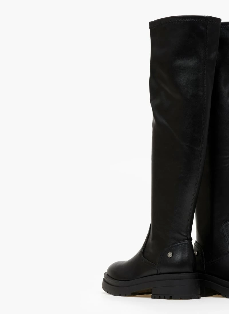 ΧΟΝΔΡΙΚΟ ΕΜΠΟΡΙΟ ✔️ Μπότες πάνω από το γόνατο Refresh 170323 - Μαύρο 🎁 7 ΧΟΝΔΡΙΚΟ ΕΜΠΟΡΙΟ ✔️ Μπότες πάνω από το γόνατο Refresh 170323 - Μαύρο 🎁 - Image 5