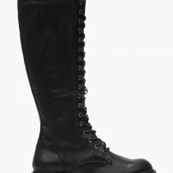 Εξοδος 😍 The Fashion Project Μπότες με κορδόνια - Μαύρο 😀