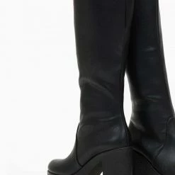 Κουπόνι 🔔 The Fashion Project Μπότες Suede με κρεπ σόλα και τακούνι - Μαύρο 👍 -Sneakers Κατάστημα mpotes suede me krep sola kai takouni 109092 bkdm