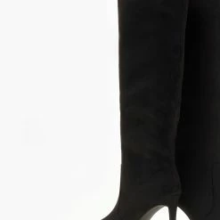 Best Pirce 🧨 The Fashion Project Μπότες Suede με λεπτό τακούνι - Μαύρο 🎉 -Sneakers Κατάστημα mpotes suede me lepto takouni 105661 h27z