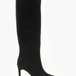 Best Pirce 🧨 The Fashion Project Μπότες Suede με λεπτό τακούνι - Μαύρο 🎉 -Sneakers Κατάστημα mpotes suede me lepto takouni 105661 hilk