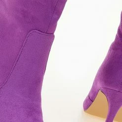 Flash Sale 🧨 The Fashion Project Μπότες Suede με λεπτό τακούνι - Μωβ 🎉 11 Flash Sale 🧨 The Fashion Project Μπότες Suede με λεπτό τακούνι - Μωβ 🎉 -Sneakers Κατάστημα mpotes suede me lepto takouni 105667 7kv4