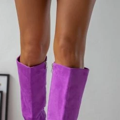 Flash Sale 🧨 The Fashion Project Μπότες Suede με λεπτό τακούνι - Μωβ 🎉 12 Flash Sale 🧨 The Fashion Project Μπότες Suede με λεπτό τακούνι - Μωβ 🎉 -Sneakers Κατάστημα mpotes suede me lepto takouni 105667 nt4f