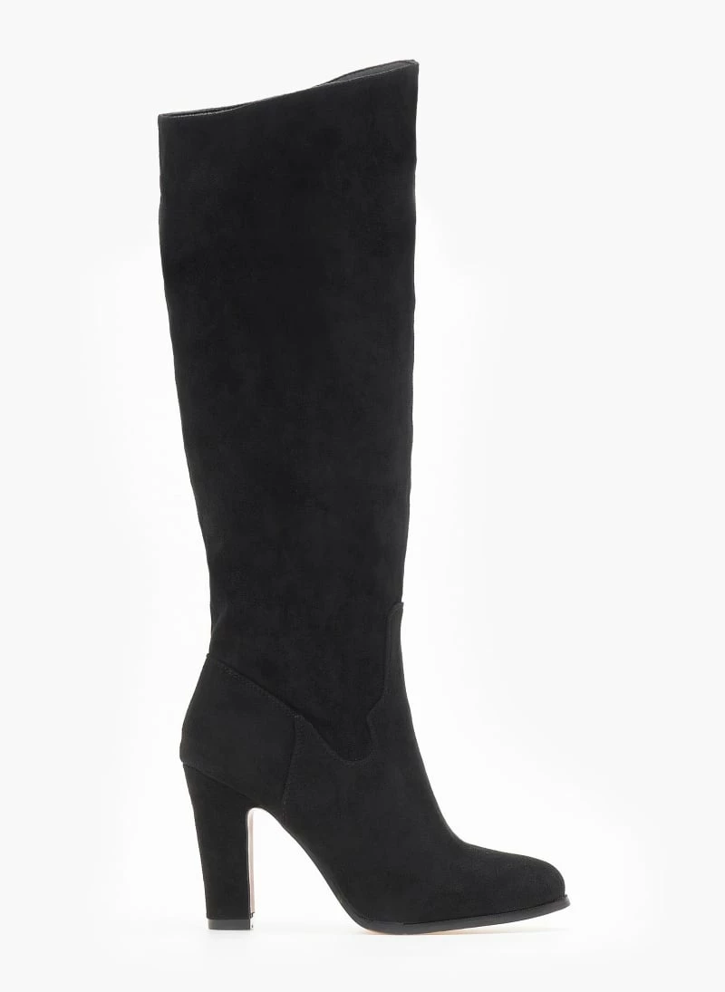 Συμφωνίες 😉 The Fashion Project Μπότες με λοξό τελείωμα Suede - Μαύρο ✨ 4 Συμφωνίες 😉 The Fashion Project Μπότες με λοξό τελείωμα Suede - Μαύρο ✨ - Image 2