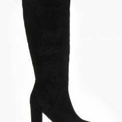 Αγορά 🥰 The Fashion Project Μπότες Suede με ραφές - Μαύρο ⌛