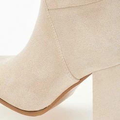 Τοπ 10 😍 The Fashion Project Μπότες Suede με ραφές - Μπεζ 😀 -Sneakers Κατάστημα mpotes suede me rafes 108718 g9ef