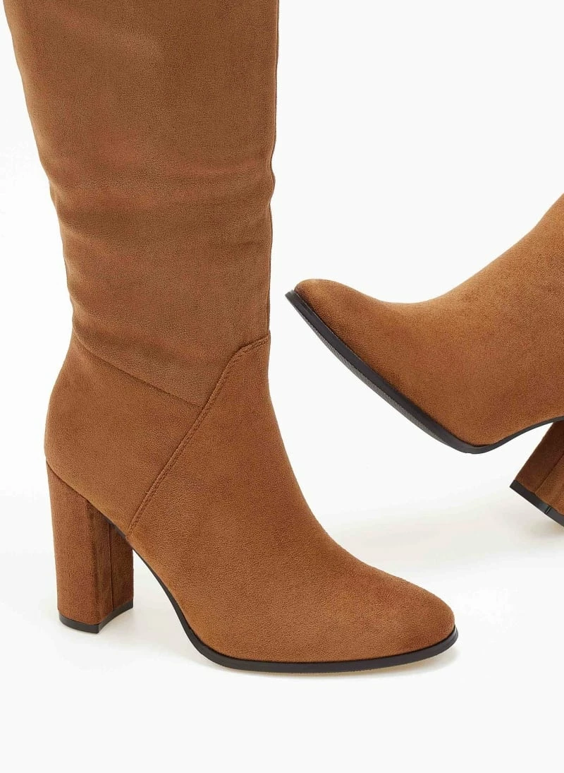 Ολοκαίνουργιο ⌛ The Fashion Project Μπότες Suede με ραφές - Κάμελ 🎁 7 Ολοκαίνουργιο ⌛ The Fashion Project Μπότες Suede με ραφές - Κάμελ 🎁 - Image 5
