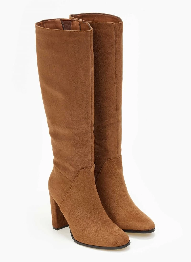 Ολοκαίνουργιο ⌛ The Fashion Project Μπότες Suede με ραφές - Κάμελ 🎁 5 Ολοκαίνουργιο ⌛ The Fashion Project Μπότες Suede με ραφές - Κάμελ 🎁 - Image 3