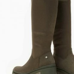 Φτηνός 🎉 Xti Footwear Μπότες Suede με τετράγωνο τακούνι Xti 140579 - Χακί 😍 -Sneakers Κατάστημα mpotes suede me tetragwno takouni xti 140579 105700 w4f7