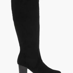 Αγορά ⌛ The Fashion Project Μπότες Suede με τρακτερωτή σόλα - Μαύρο 🔔