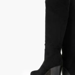 Αγορά ⌛ The Fashion Project Μπότες Suede με τρακτερωτή σόλα - Μαύρο 🔔 -Sneakers Κατάστημα mpotes suede me trakterwti sola 108213 5pfh