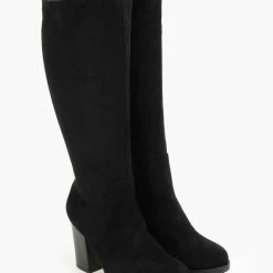 Αγορά ⌛ The Fashion Project Μπότες Suede με τρακτερωτή σόλα - Μαύρο 🔔 -Sneakers Κατάστημα mpotes suede me trakterwti sola 108213 h9jf