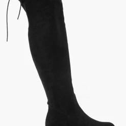 Κουπόνι 😉 The Fashion Project Μπότες πάνω από το γόνατο Suede - Μαύρο 💯 -Sneakers Κατάστημα mpotes suede panw apo to gonato 98908 abwd