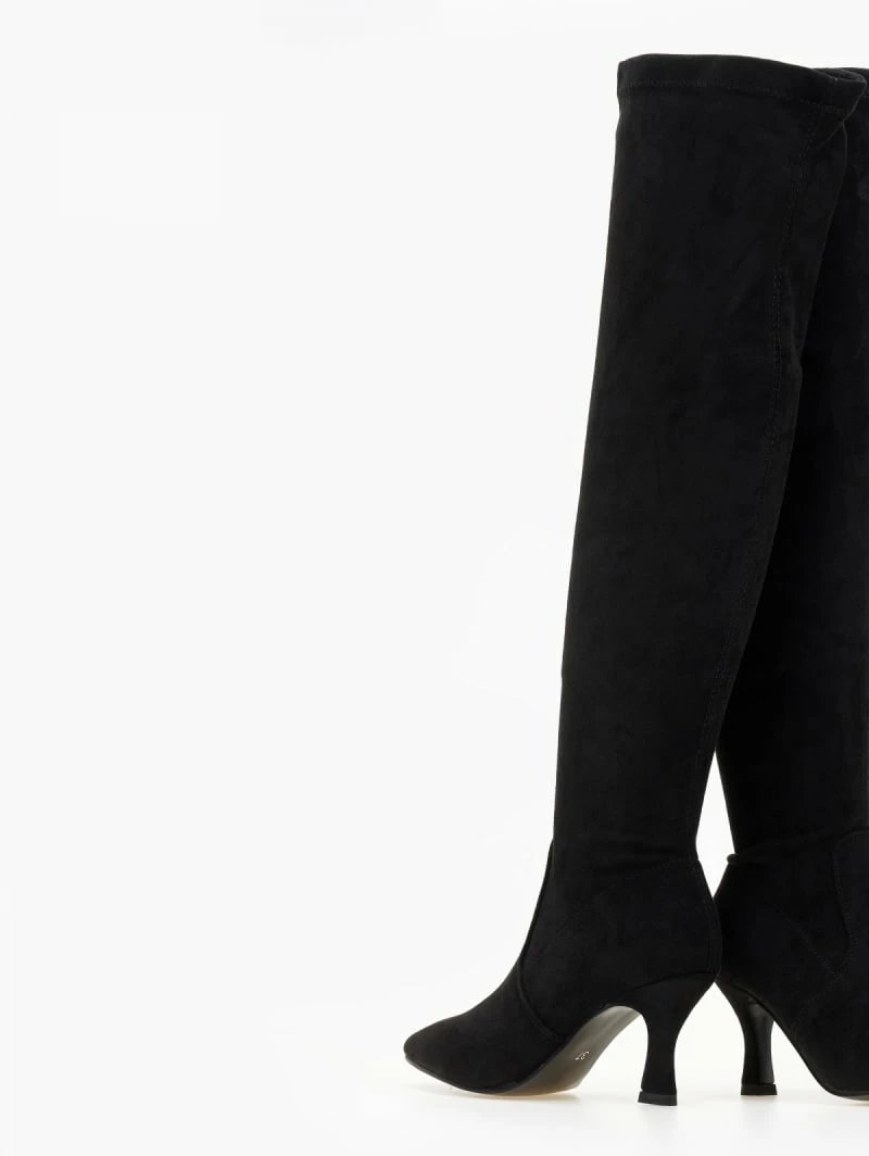 Το φθηνότερο 🤩 The Fashion Project Μπότες πάνω από το γόνατο Suede - Μαύρο 🎉 5 Το φθηνότερο 🤩 The Fashion Project Μπότες πάνω από το γόνατο Suede - Μαύρο 🎉 - Image 3