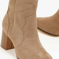 Εξοδος ✔️ The Fashion Project Μπότες Western με οβάλ τελείωμα - Πούρο 👍 -Sneakers Κατάστημα mpotes western me oval teleiwma 107092 awzi